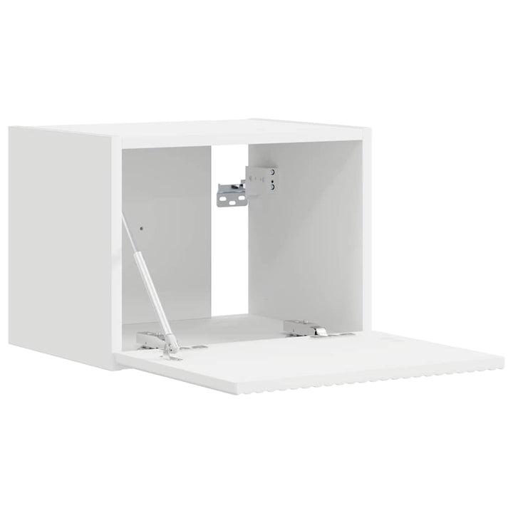 TV vægskab Vægmonteret Hvid 39 x 31 x 29,5 cm Konstrueret træ
