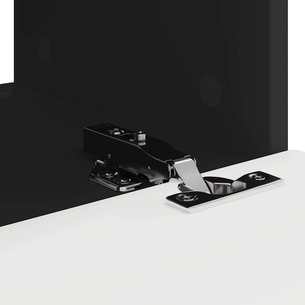 TV vægskab 2 pcs Sort 39 x 31 x 29,5 cm Konstrueret træ