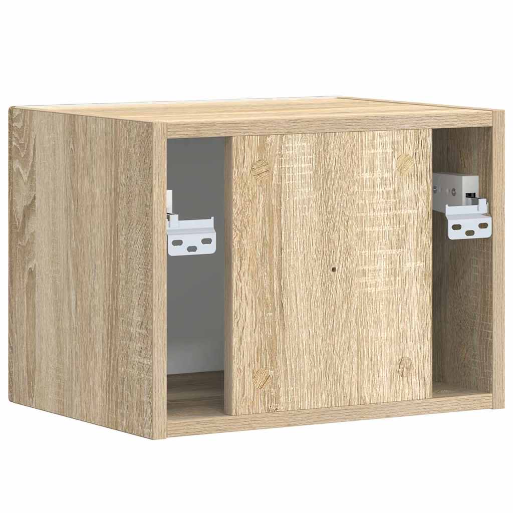 TV vægskab Vægmonteret Sonoma 39 x 31 x 29,5 cm Konstrueret træ