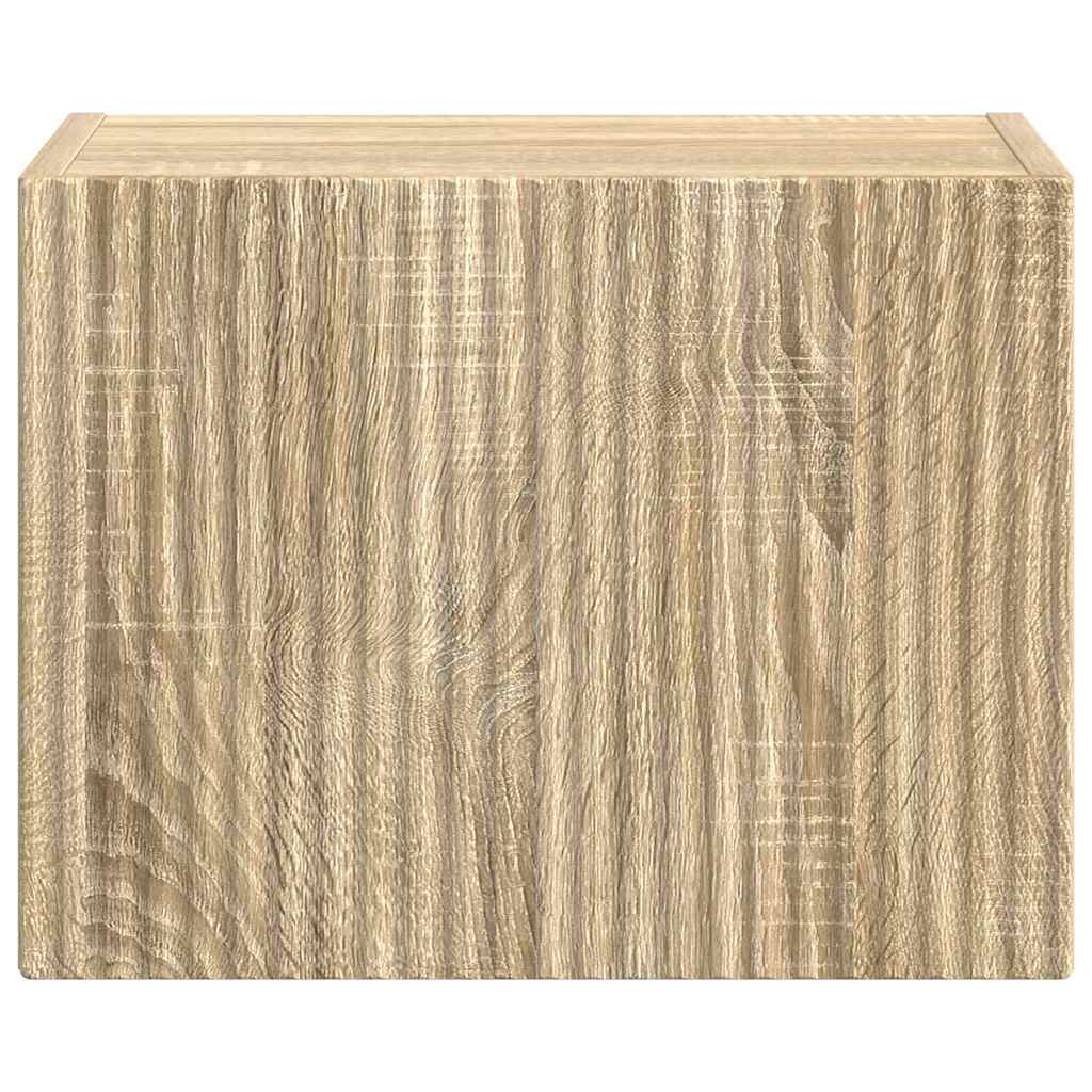 TV vægskab Vægmonteret Sonoma 39 x 31 x 29,5 cm Konstrueret træ