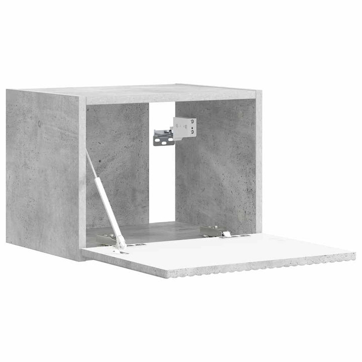 TV vægskab Vægmonteret Beton 39 x 31 x 29,5 cm Konstrueret træ