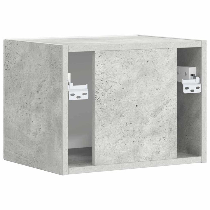 TV vægskab Vægmonteret Beton 39 x 31 x 29,5 cm Konstrueret træ