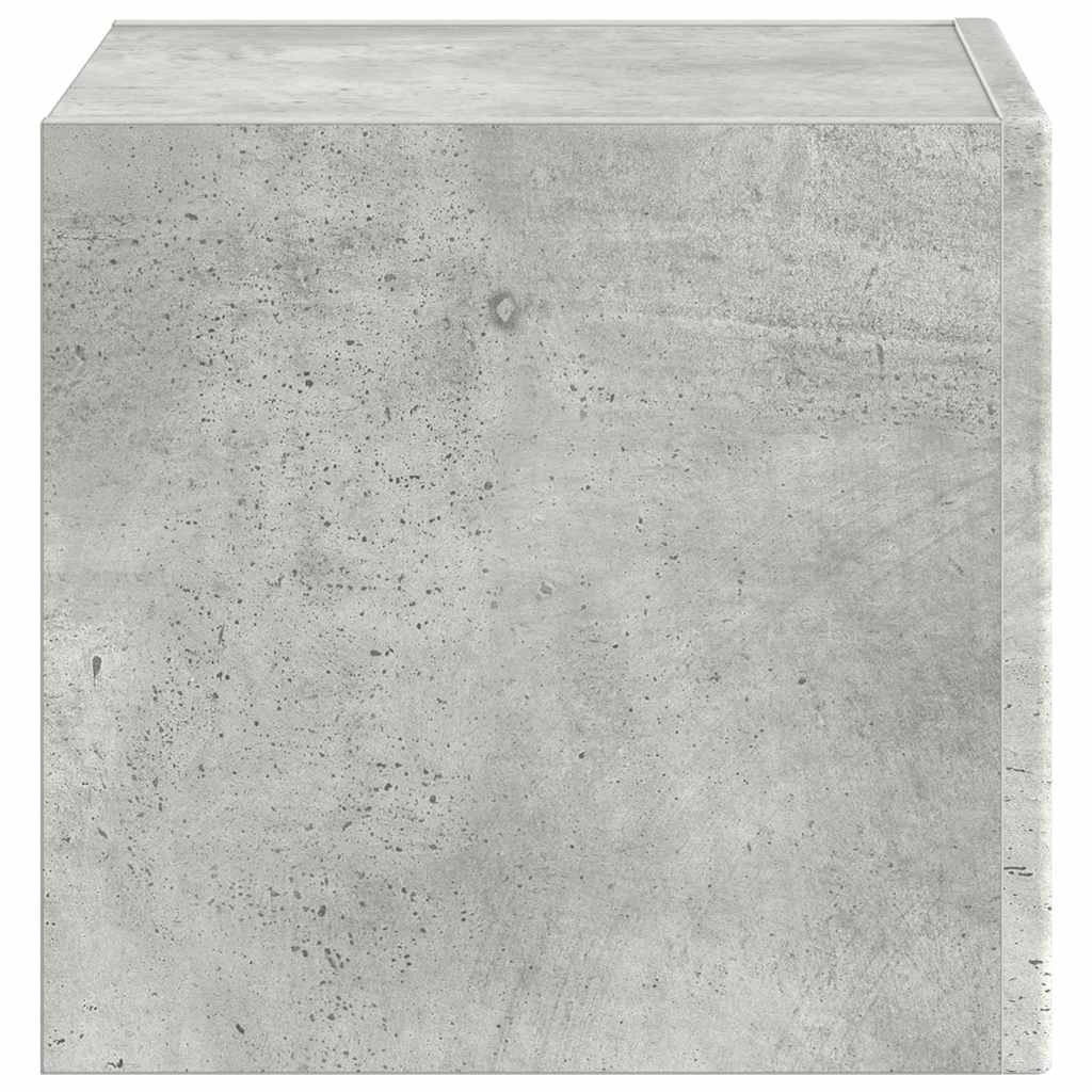 TV vægskab Vægmonteret Beton 39 x 31 x 29,5 cm Konstrueret træ