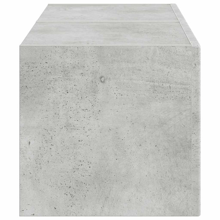 TV vægskab 2 pcs Beton 39 x 31 x 29,5 cm Konstrueret træ
