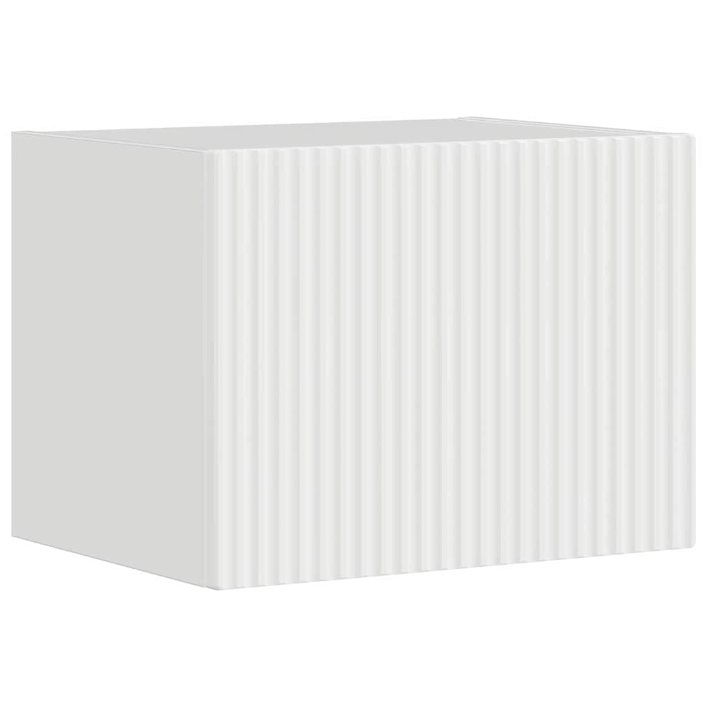 TV vægskab Gloss Hvid 39 x 31 x 29,5 cm Konstrueret træ