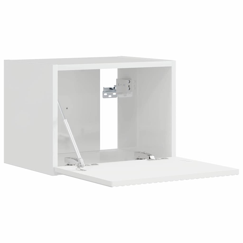 TV vægskab Gloss Hvid 39 x 31 x 29,5 cm Konstrueret træ