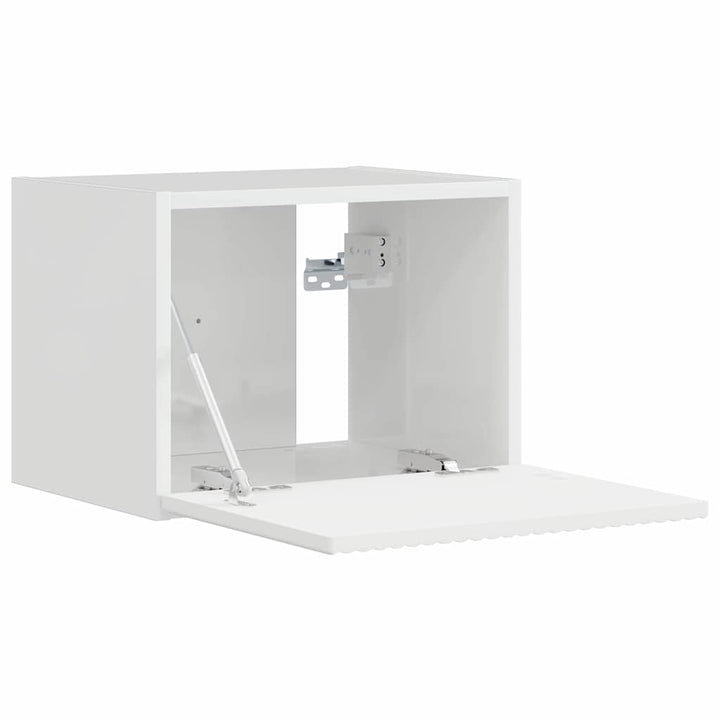 TV vægskab Gloss Hvid 39 x 31 x 29,5 cm Konstrueret træ