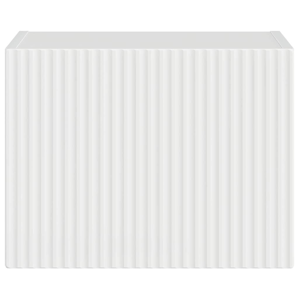 TV vægskab Gloss Hvid 39 x 31 x 29,5 cm Konstrueret træ