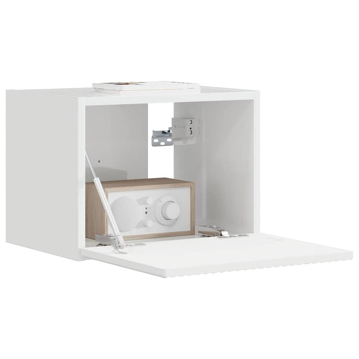 TV vægskab Gloss Hvid 39 x 31 x 29,5 cm Konstrueret træ
