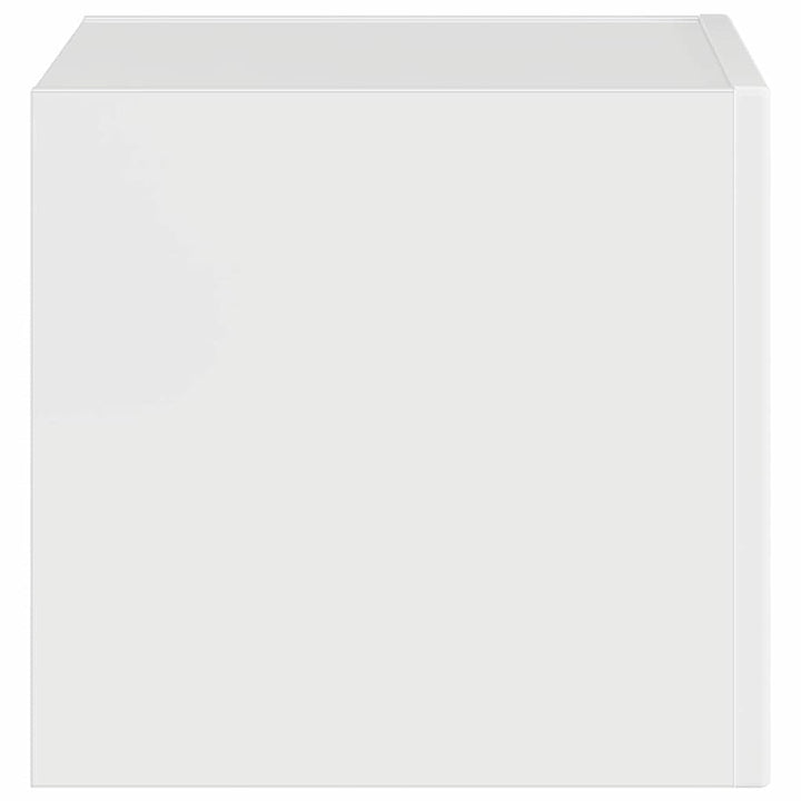 TV vægskab Gloss Hvid 39 x 31 x 29,5 cm Konstrueret træ
