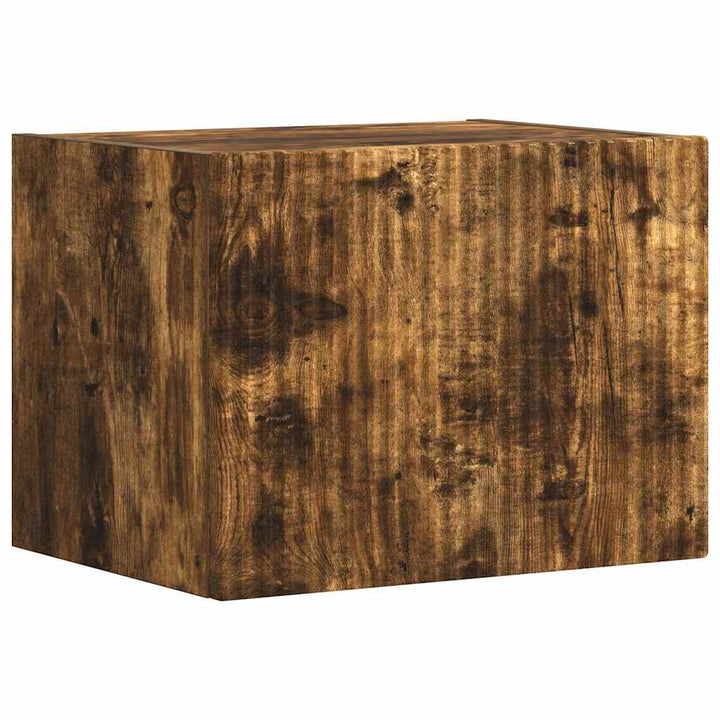 TV vægskab Røget eg 39 x 31 x 29,5 cm Konstrueret træ