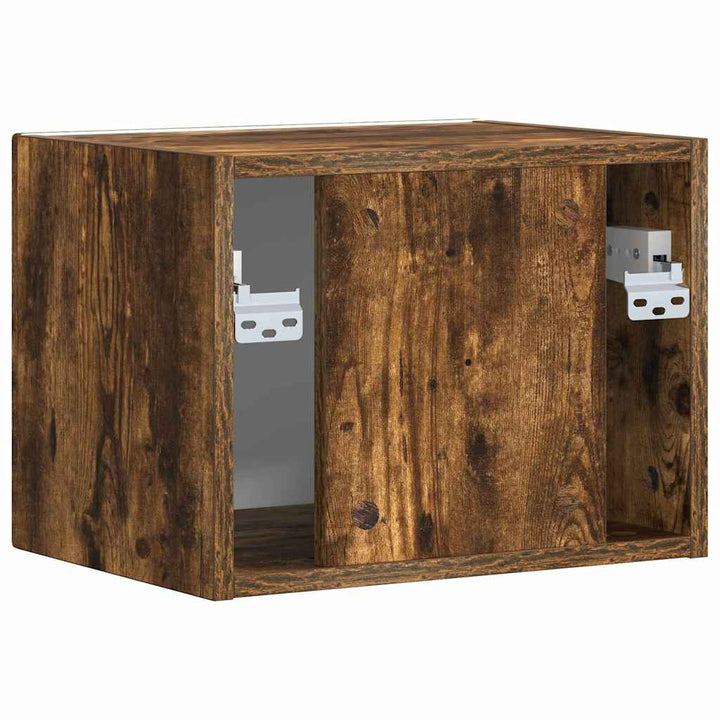 TV vægskab Røget eg 39 x 31 x 29,5 cm Konstrueret træ