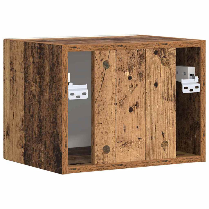 TV vægskab Gammelt træ 39 x 31 x 29,5 cm Konstrueret træ