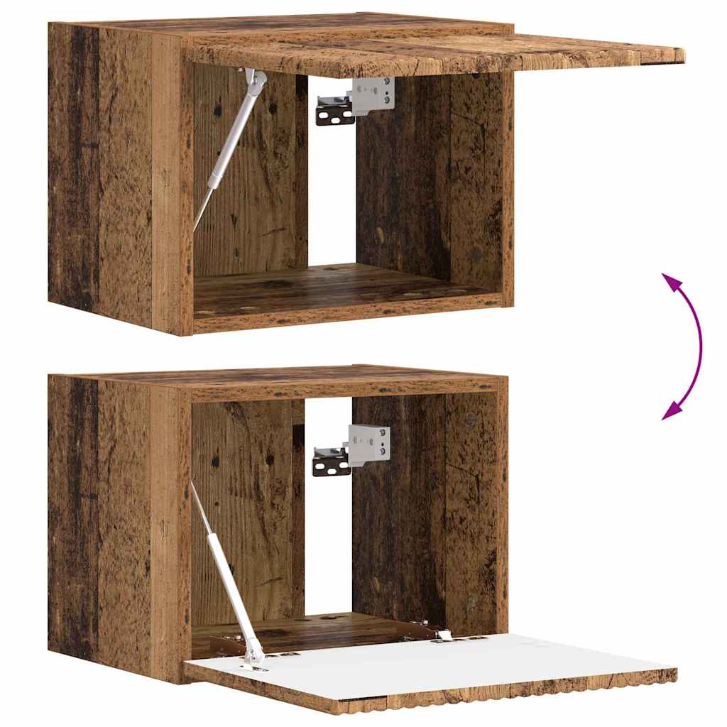 TV vægskab Gammelt træ 39 x 31 x 29,5 cm Konstrueret træ