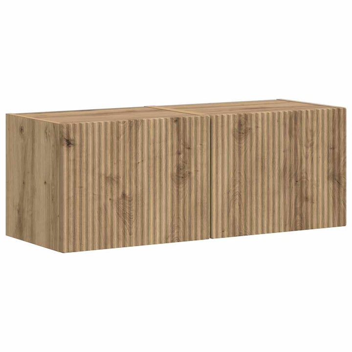TV vægskab 2 pcs Artisan eg 39 x 31 x 29,5 cm Konstrueret træ