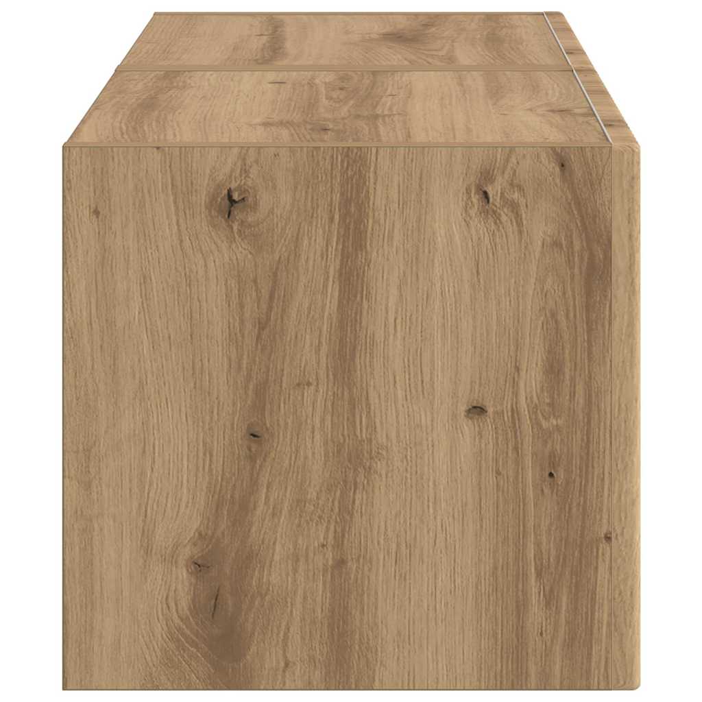 TV vægskab 2 pcs Artisan eg 39 x 31 x 29,5 cm Konstrueret træ