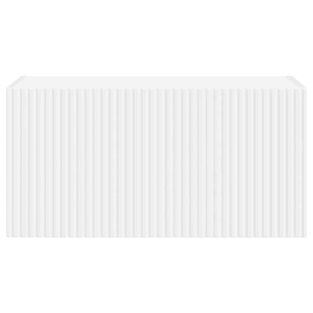 TV vægskab Vægmonteret Hvid 60 x 31 x 29,5 cm Konstrueret træ
