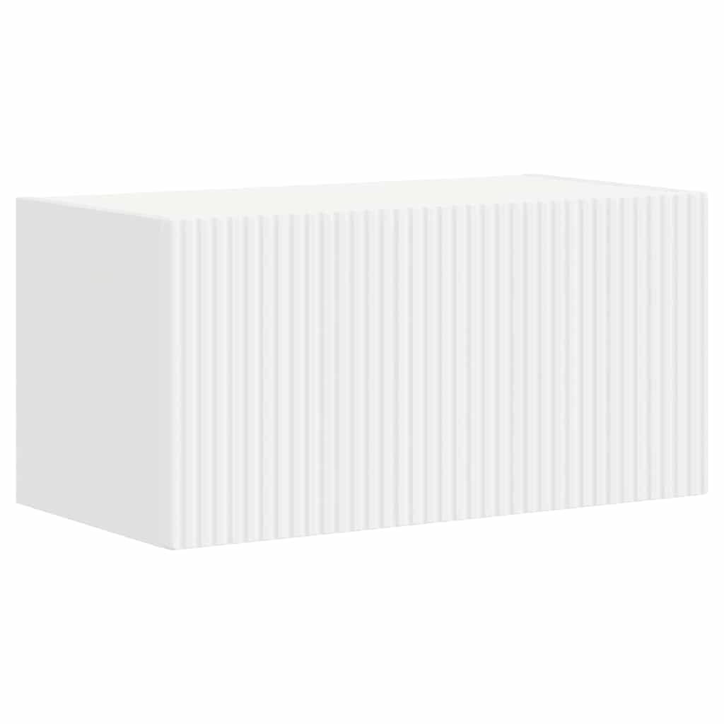 TV vægskab 2 pcs Hvid 60 x 31 x 29,5 cm Konstrueret træ