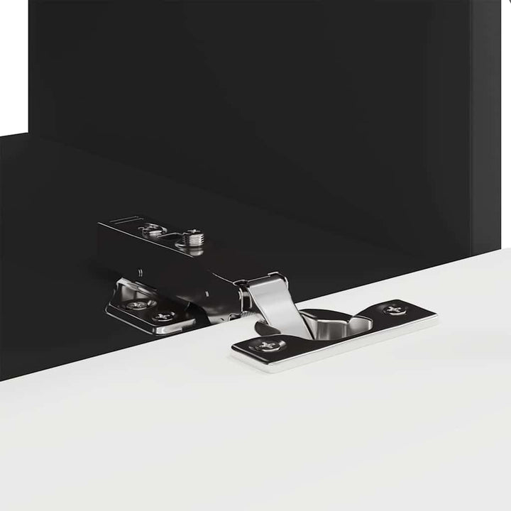 TV vægskab 2 pcs Sort 60 x 31 x 29,5 cm Konstrueret træ