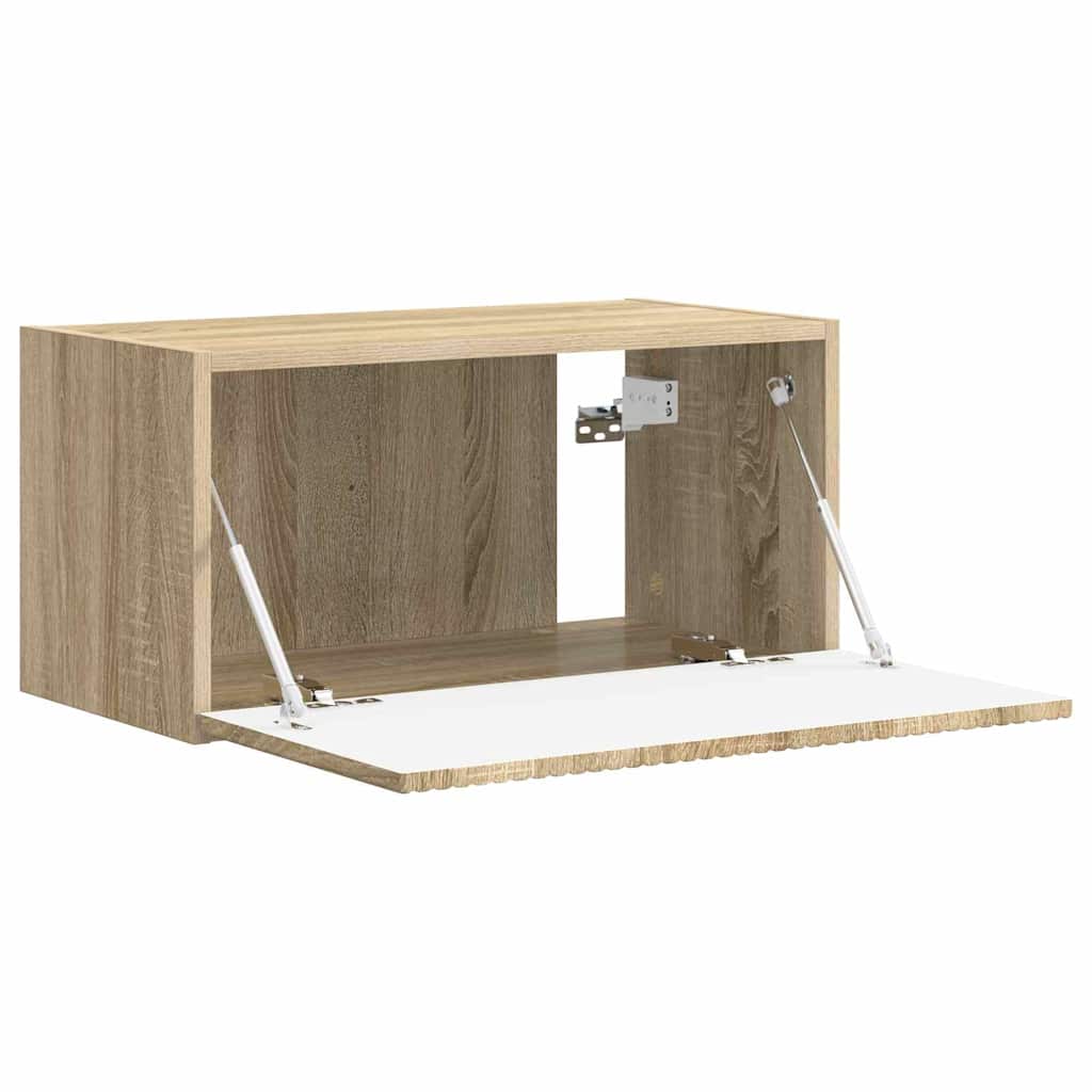 TV vægskab Vægmonteret Sonoma 60 x 31 x 29,5 cm Konstrueret træ