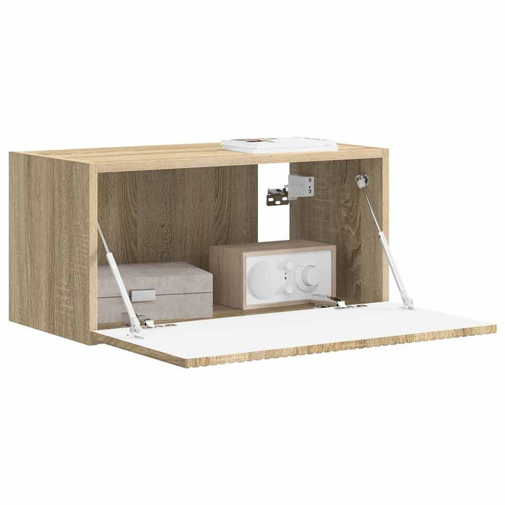 TV vægskab Vægmonteret Sonoma 60 x 31 x 29,5 cm Konstrueret træ