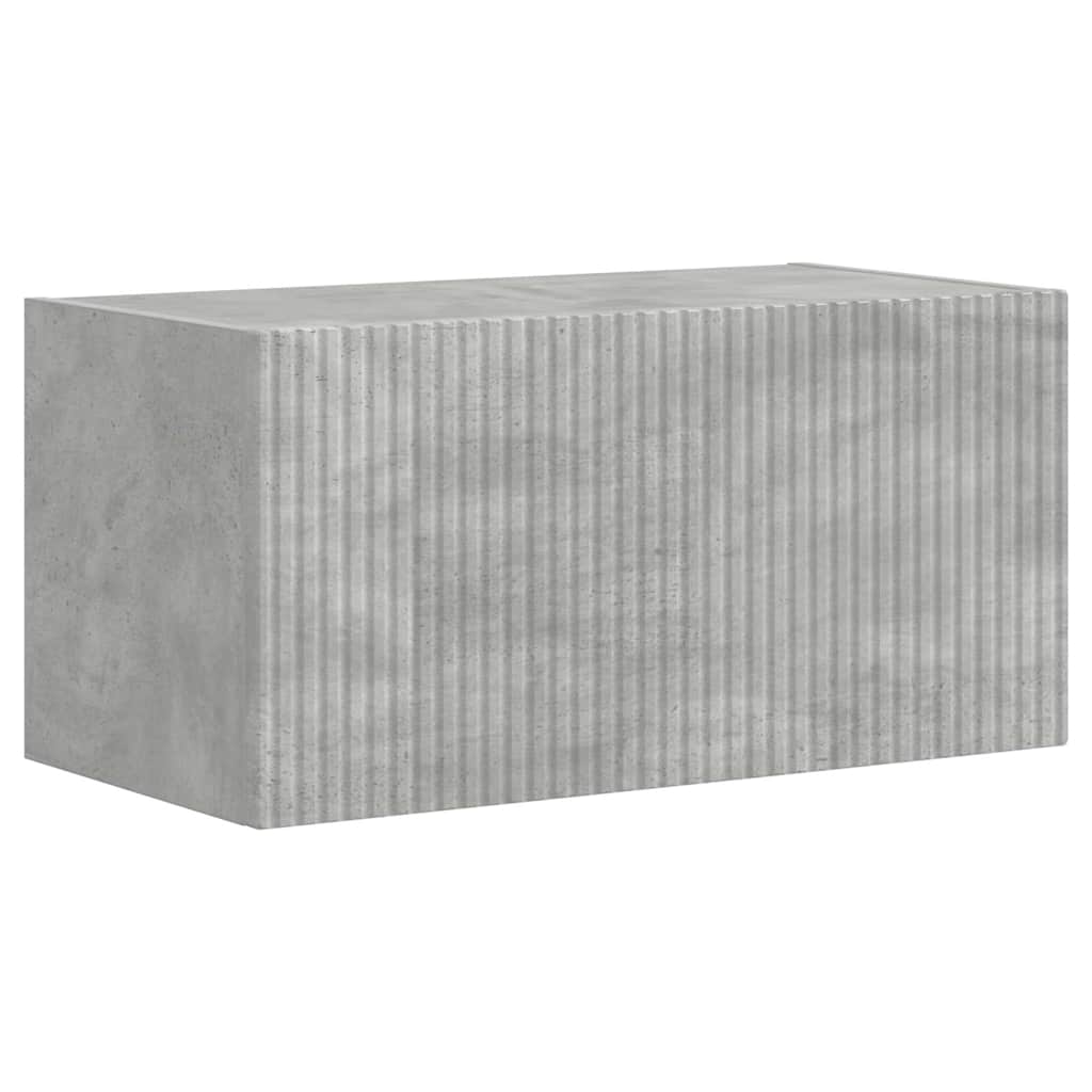 TV vægskab Vægmonteret Beton 60 x 31 x 29,5 cm Konstrueret træ
