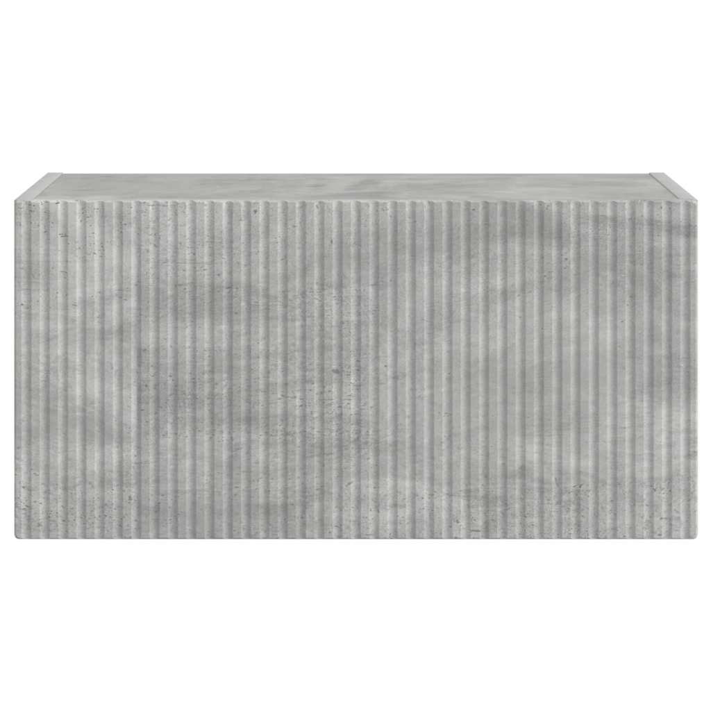 TV vægskab Vægmonteret Beton 60 x 31 x 29,5 cm Konstrueret træ