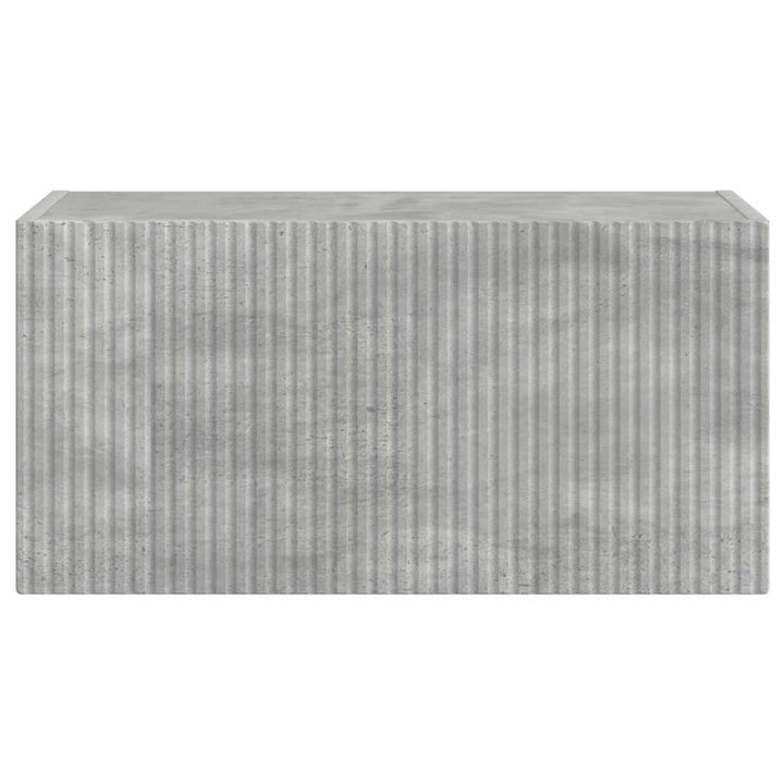 TV vægskab Vægmonteret Beton 60 x 31 x 29,5 cm Konstrueret træ