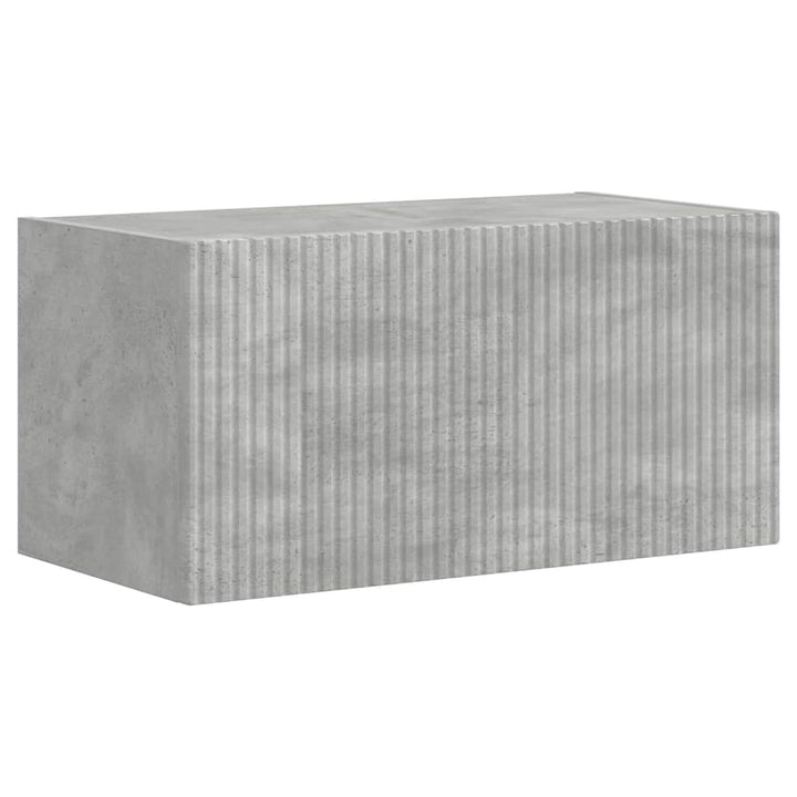 TV vægskab 2 pcs Beton 60 x 31 x 29,5 cm Konstrueret træ