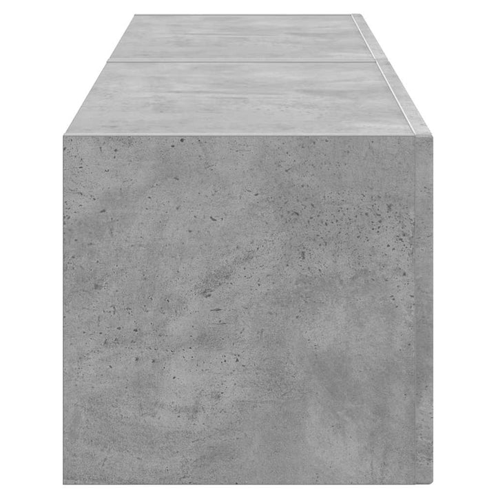 TV vægskab 2 pcs Beton 60 x 31 x 29,5 cm Konstrueret træ