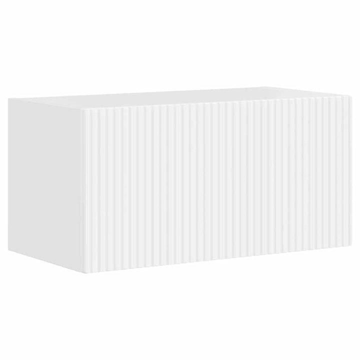 TV vægskab Gloss Hvid 60 x 31 x 29,5 cm Konstrueret træ