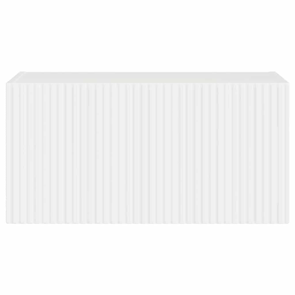 TV vægskab Gloss Hvid 60 x 31 x 29,5 cm Konstrueret træ