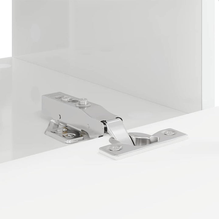 TV vægskab 2 pcs Gloss Hvid 60 x 31 x 29,5 cm Konstrueret træ