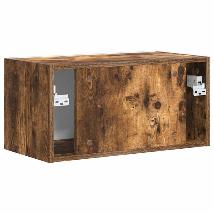 TV vægskab Røget eg 60 x 31 x 29,5 cm Konstrueret træ