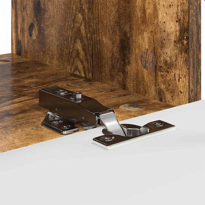 TV vægskab 2 pcs Røget eg 60 x 31 x 29,5 cm Konstrueret træ
