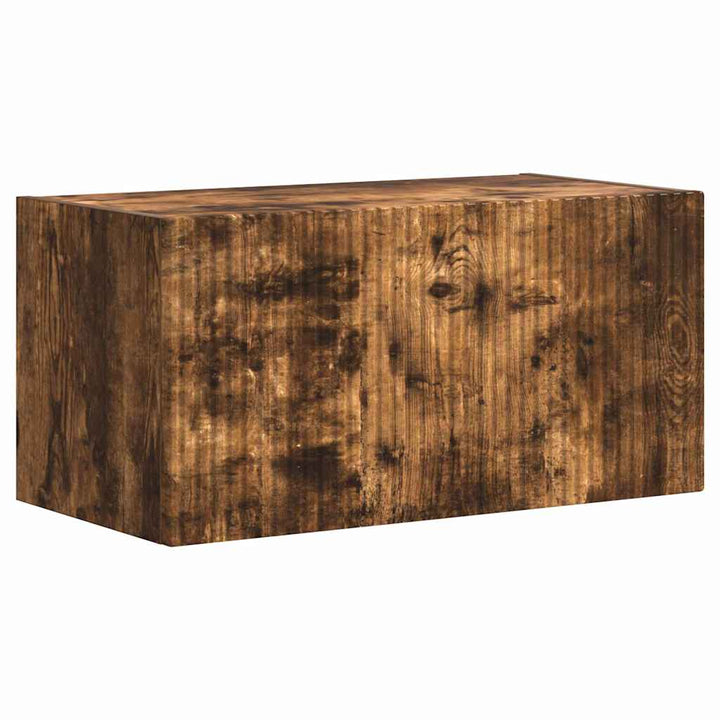 TV vægskab 2 pcs Røget eg 60 x 31 x 29,5 cm Konstrueret træ