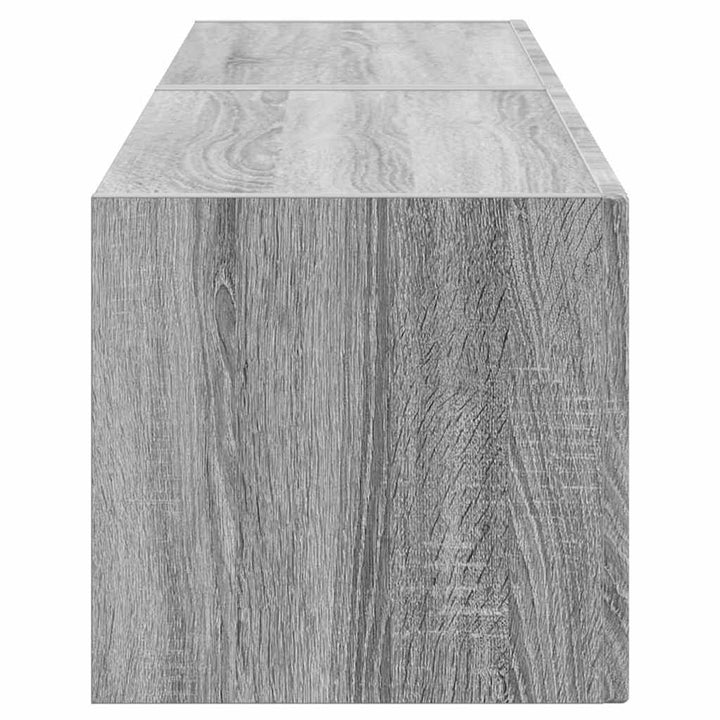 TV vægskab 2 pcs Grå Sonoma 60 x 31 x 29,5 cm Konstrueret træ