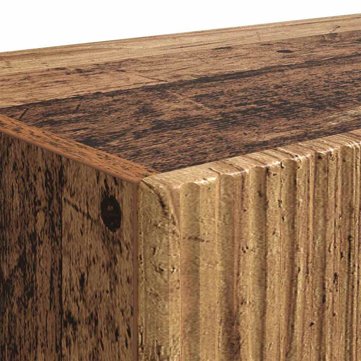 TV vægskab 2 pcs Gammelt træ 60 x 31 x 29,5 cm Konstrueret træ