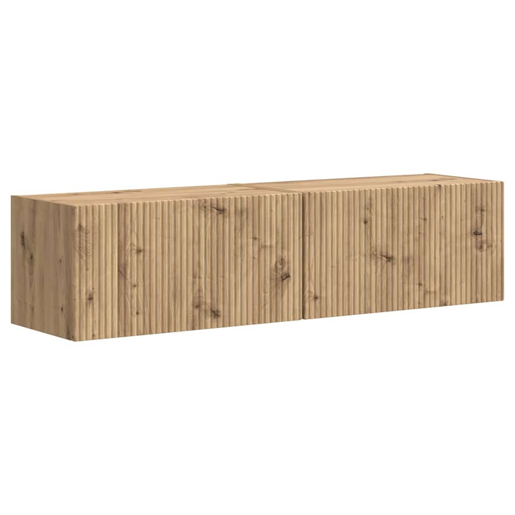 TV vægskab 2 pcs Artisan eg 60 x 31 x 29,5 cm Konstrueret træ