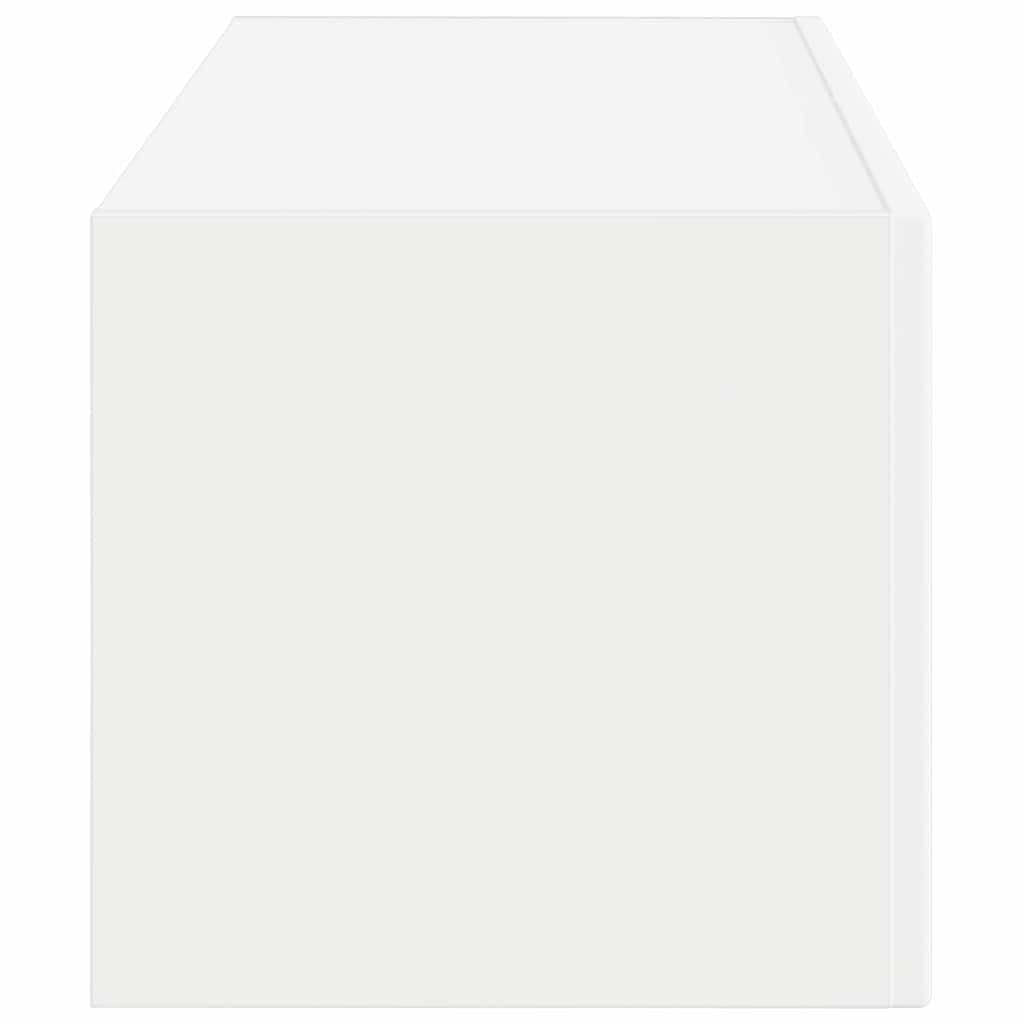 TV vægskab Vægmonteret Hvid 78,5 x 31 x 29,5 cm Konstrueret træ