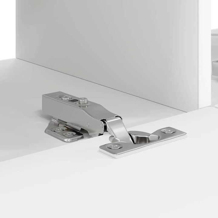 TV vægskab 2 pcs Hvid 78,5 x 31 x 29,5 cm Konstrueret træ