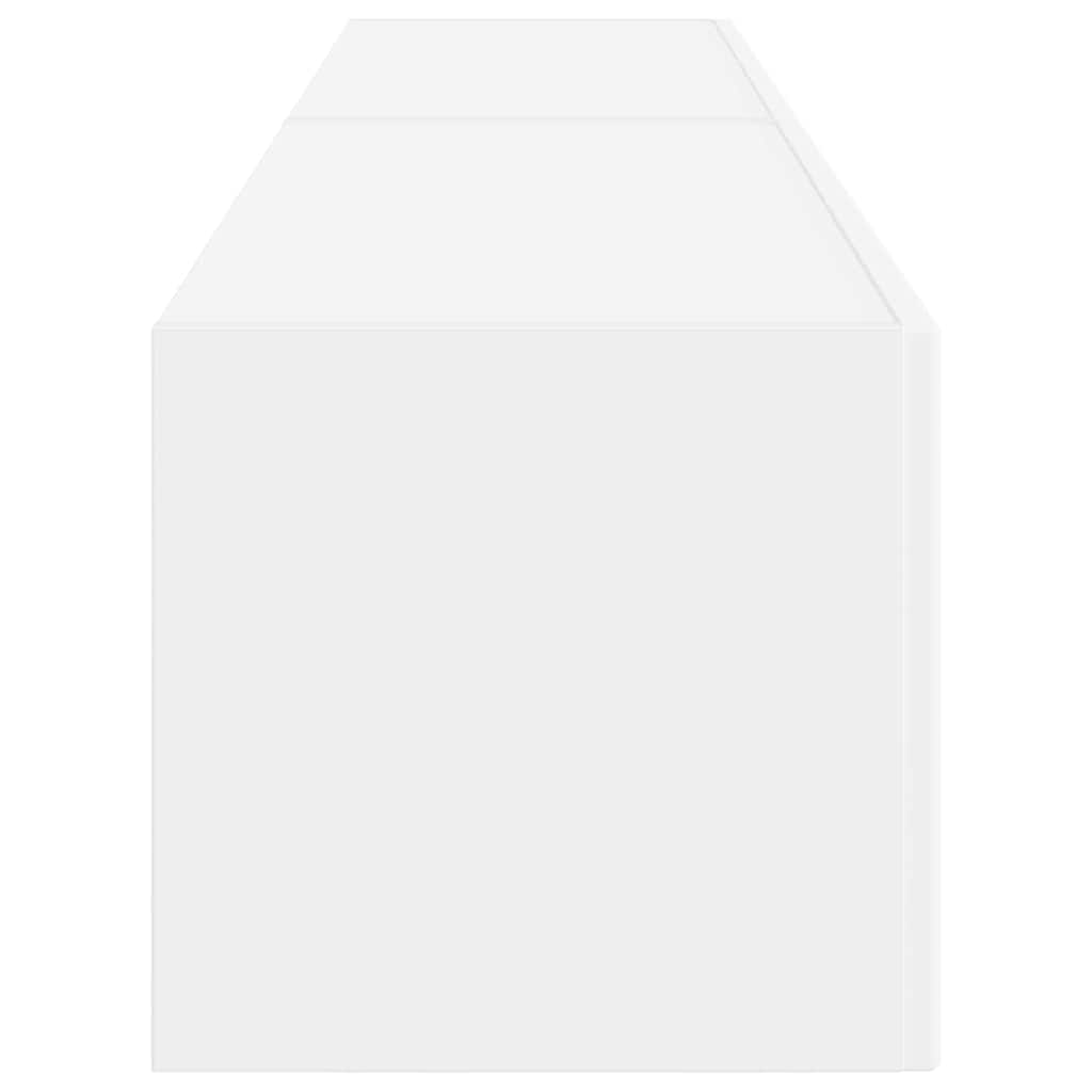 TV vægskab 2 pcs Hvid 78,5 x 31 x 29,5 cm Konstrueret træ