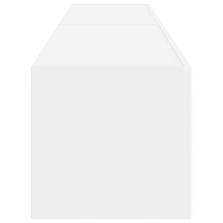 TV vægskab 2 pcs Hvid 78,5 x 31 x 29,5 cm Konstrueret træ