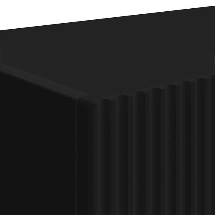 TV vægskab Vægmonteret Sort 78,5 x 31 x 29,5 cm Konstrueret træ
