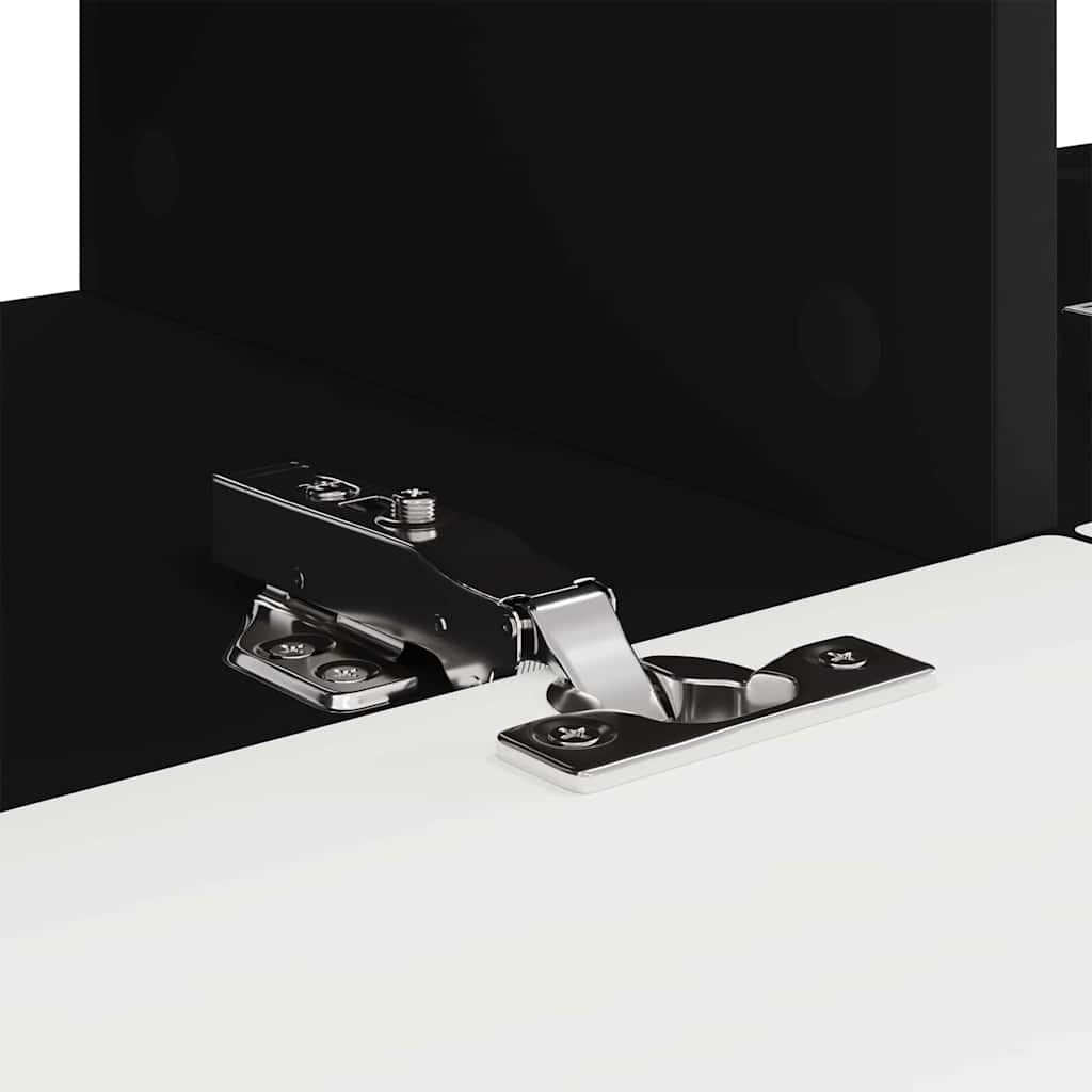 TV vægskab Vægmonteret Sort 78,5 x 31 x 29,5 cm Konstrueret træ