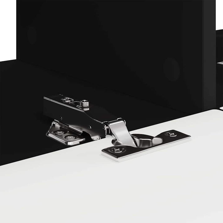 TV vægskab 2 pcs Sort 78,5 x 31 x 29,5 cm Konstrueret træ