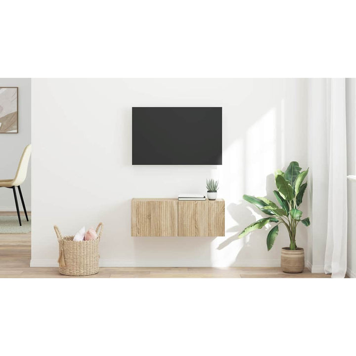 TV vægskab Sonoma 78,5 x 31 x 29,5 cm Konstrueret træ