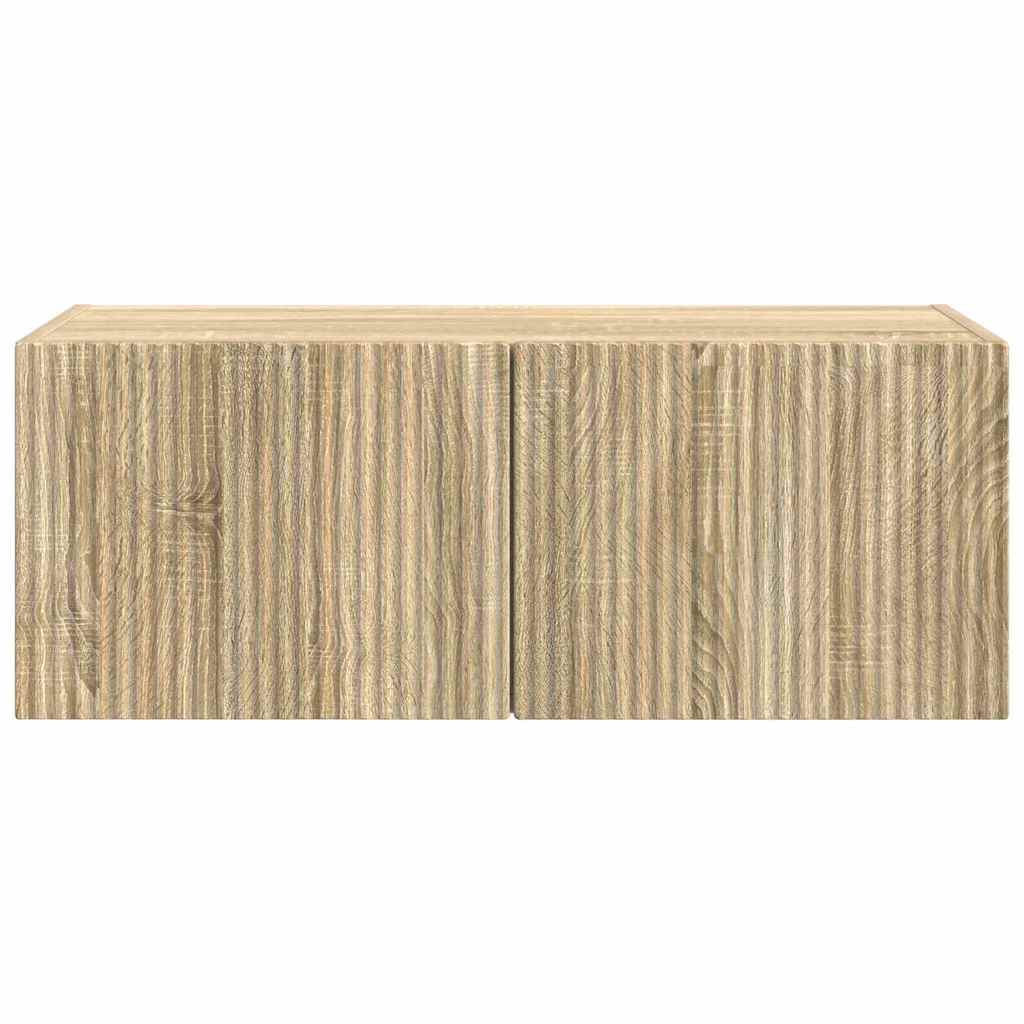 TV vægskab Sonoma 78,5 x 31 x 29,5 cm Konstrueret træ