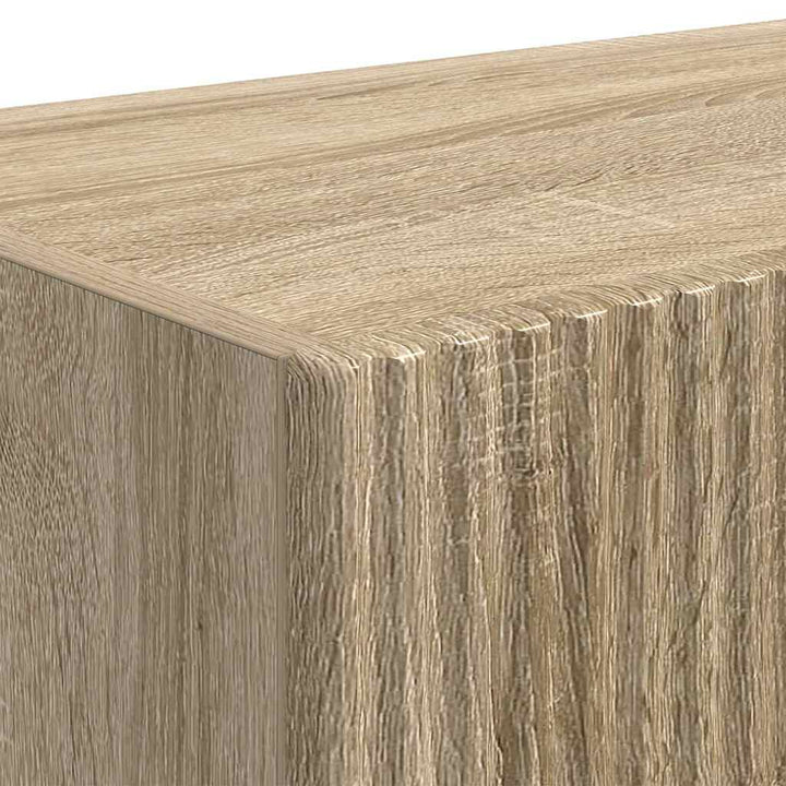 TV vægskab 2 pcs Sonoma 78,5 x 31 x 29,5 cm Konstrueret træ
