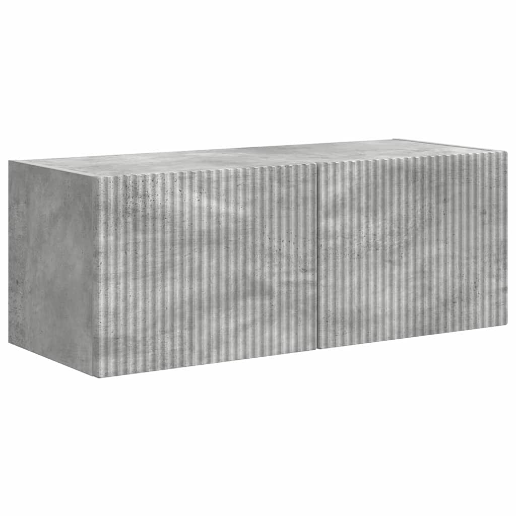 TV vægskab Beton 78,5 x 31 x 29,5 cm Konstrueret træ